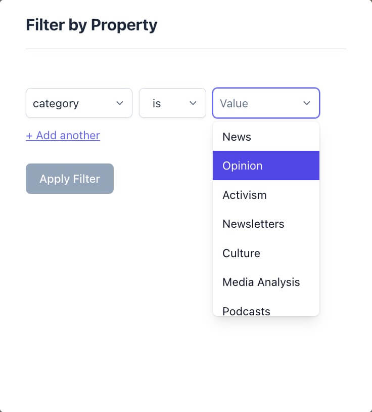 filter by categories in Plausible dashboard filter by categories in Plausible dashboard